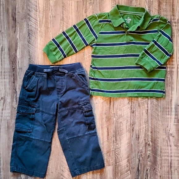 Pantalon Velours Vert Garçon Taille 8 The Children's Place - Manches Longues, Occasion Très Bon état